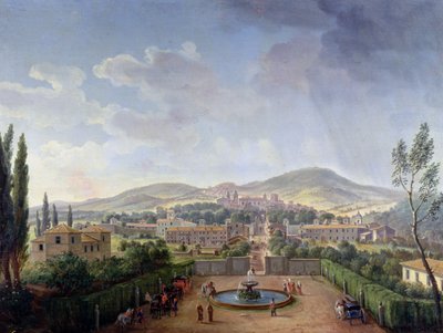 View of Marino, 1719 by Gaspar van Wittel